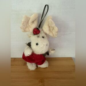 Vintage Boyds Bears MABEL
WITMOOSE Plush Toy Christmas Ornament Jointed overalls